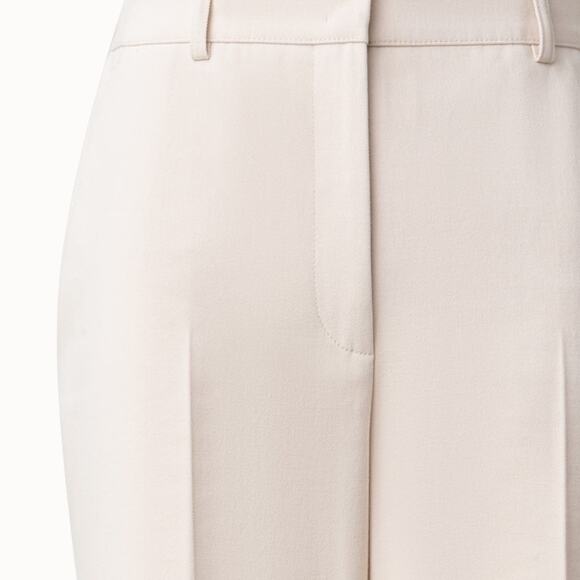 Akris Florine Trousers Wide Straight Cotton Pants Womens Size 10 - Picture 3 of 11